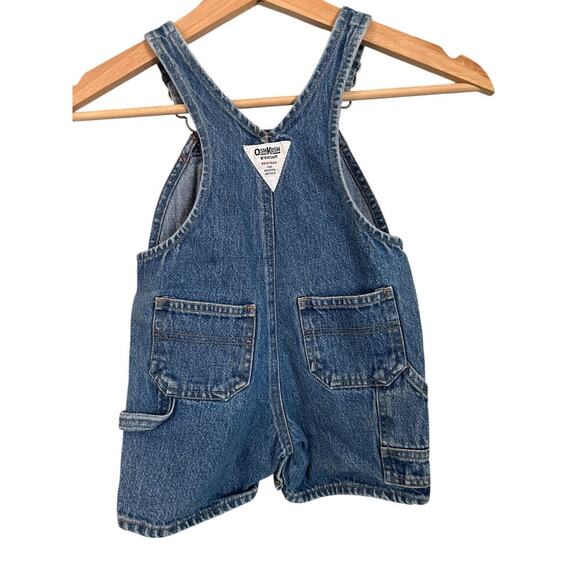 Vintage Oshkosh B'Gosh Denim Vestback Short Overalls Medium Wash 12 months - Picture 5 of 9